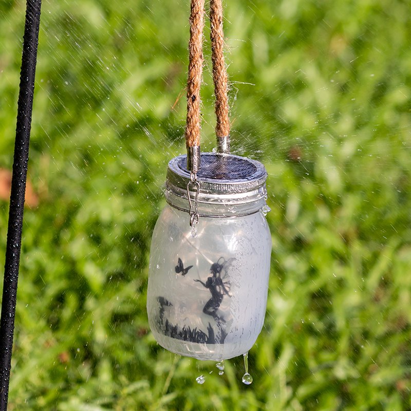 Outdoor Garden Hanging Fairy Jar Light