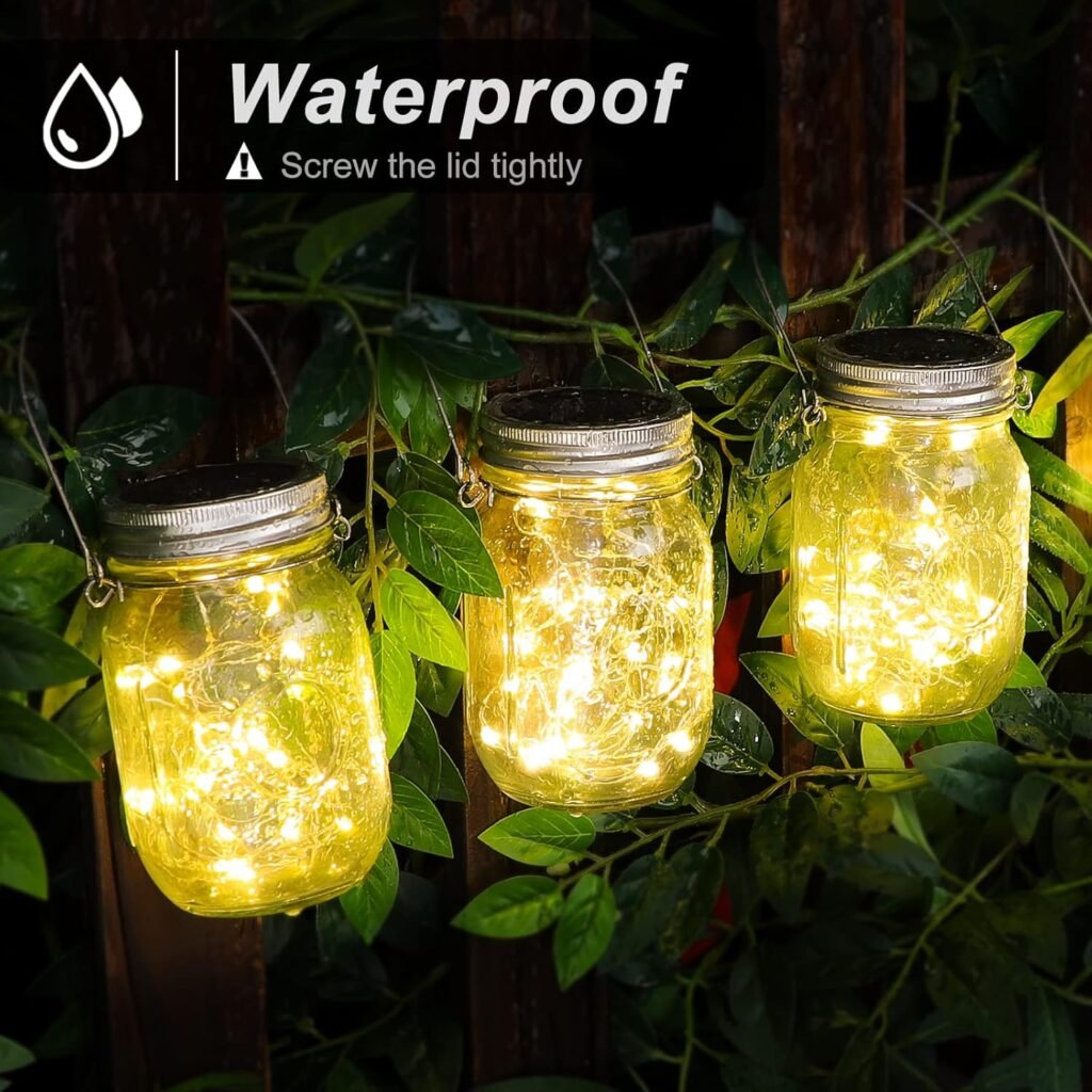 Waterproof Solar Mason Jar Lights