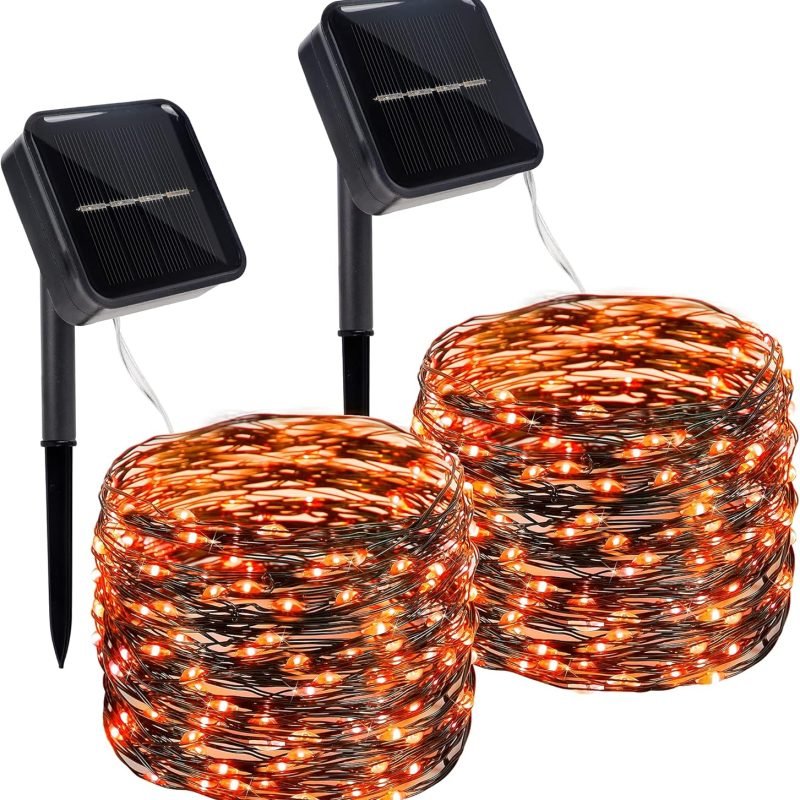 Orange Christmas decorative string lights