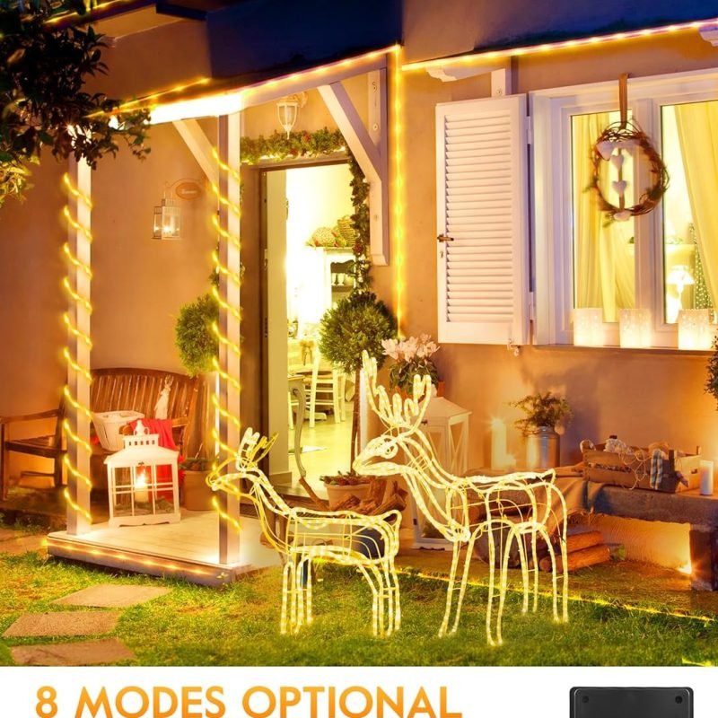 Outdoor Christmas tree decorative string lights